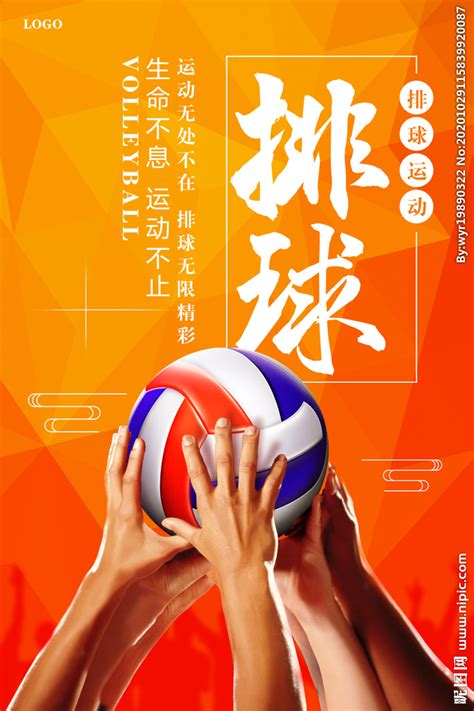 炫彩排球比赛宣传海报图片_海报_编号4104380_红动中国