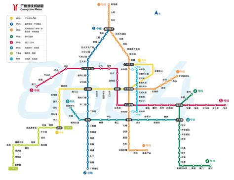广州地铁线路图|新版广州地铁线路图_地图网