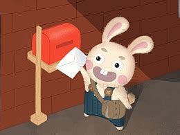 送信的小兔子|插画|创作习作|drrane_原创作品-站酷ZCOOL