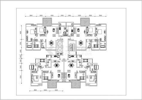 南宁市某广北路某新建居住区总平面规划设计CAD图纸（含7张户型图）_城市规划_土木在线