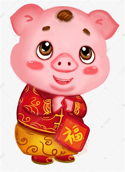 猪金色十二生肖艺术字设计图片-千库网