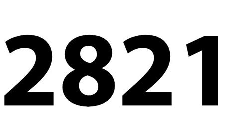 Zahl 2821
