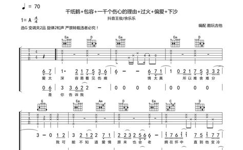 歌曲串烧吉他谱 - 王俊/余乐乐 - G调吉他弹唱谱 - 琴谱网
