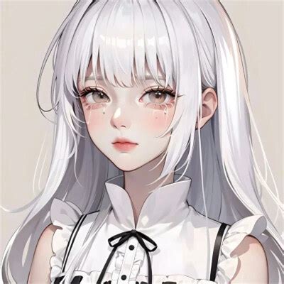甜美女生漫画手绘头像