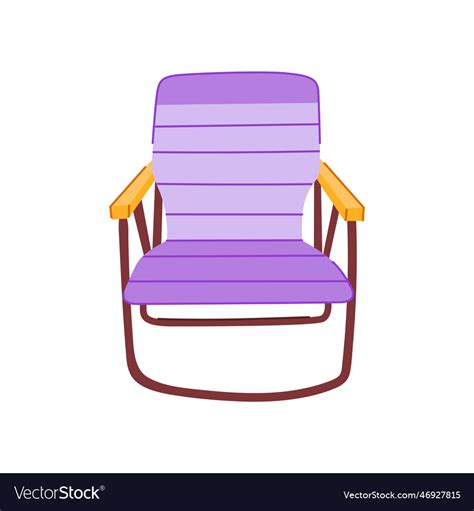 Modern folding chair cartoon Royalty Free Vector Image