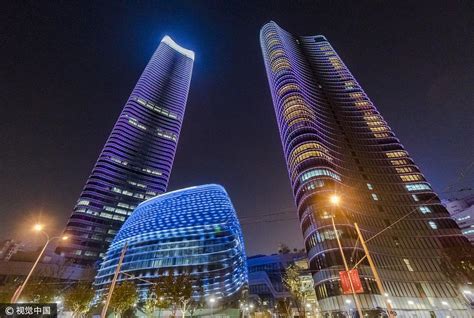 上海白玉兰广场璀璨夜色景观-中关村在线摄影论坛