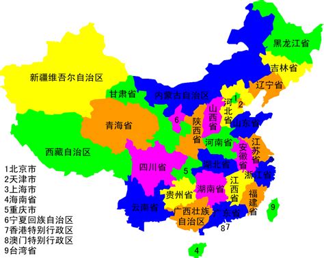 中国行政地图简版_中国地图查询