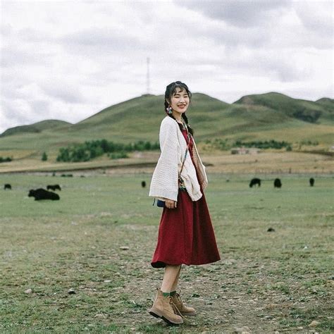 温柔女生头像风景草原