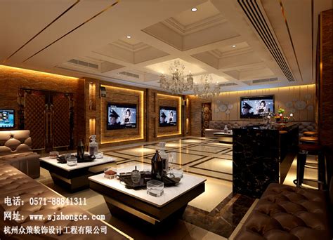 高档经典会所ktv包厢设计案例-杭州众策装饰装修公司