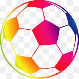 一个彩色矢量足球素材免费下载_觅元素
