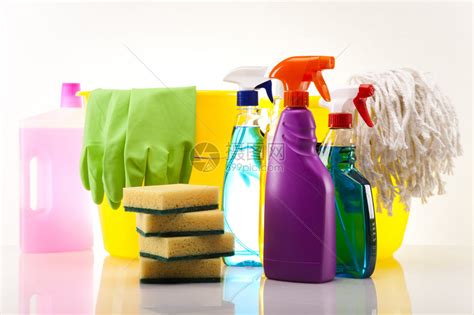 清洁用品日常瓶装清洁剂厨房摆放摄影图配图高清摄影大图-千库网
