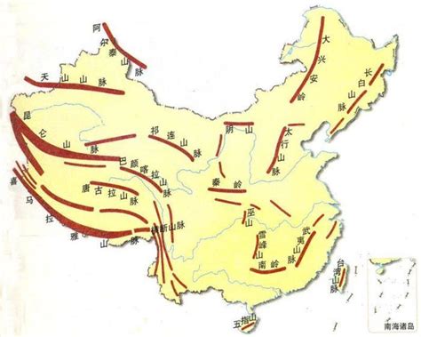 中国山川河流地图图片