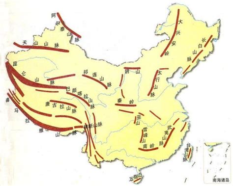 一张地图，详看我国山脉分布