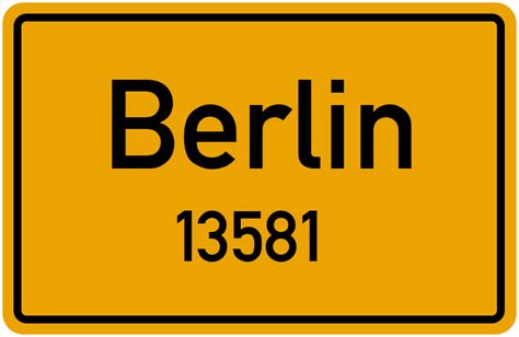 13581 Berlin Straßenverzeichnis: Alle Straßen in 13581