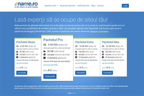eName.ro - Găzduire web in Romania, oferta 2024 premium hosting
