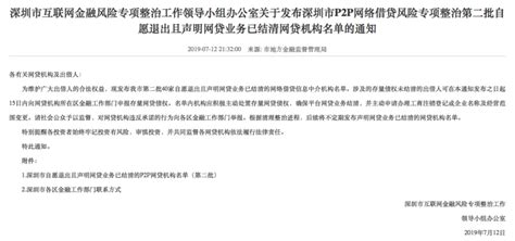 深圳公布第二批自愿清退P2P名单，潮宏基、星河控股关联平台在列-蓝鲸财经