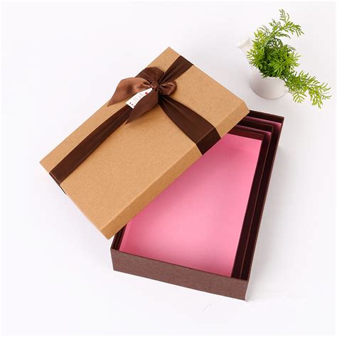 长方形牛皮纸盒复古大号礼品盒 礼盒服装礼物盒正方形定制现货-阿里巴巴
