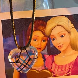 芭比爱心项链钻石城堡公主天然水晶心形颈链情侣闺蜜饰品新年礼物-阿里巴巴