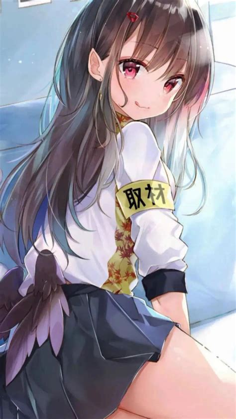 动漫女生被壁纸图片