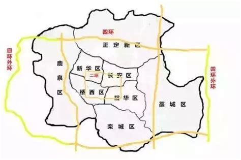 石家庄四环规划图图片