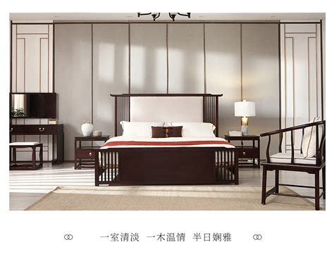 新中式实木电动转盘大圆桌 餐桌椅组合酒店会所餐厅禅意家具定制-美间设计