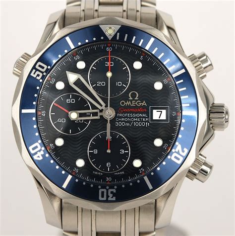 SOLD Omega Seamaster Blue Chronograph 2225.80 - Lunar Oyster - Buying ...