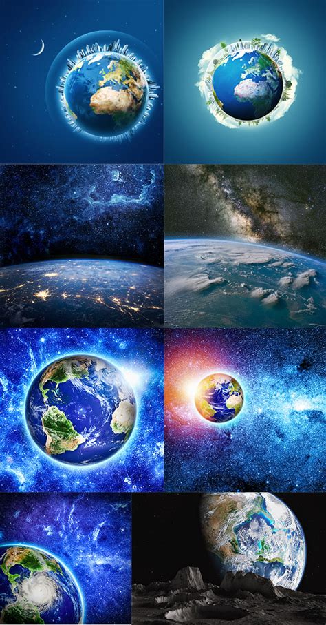 蓝色地球图片-星空中的蓝色地球素材-高清图片-摄影照片-寻图免费打包下载