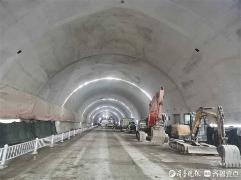 济南旅游路东延项目青龙山隧道双洞全线贯通-齐鲁晚报·齐鲁壹点