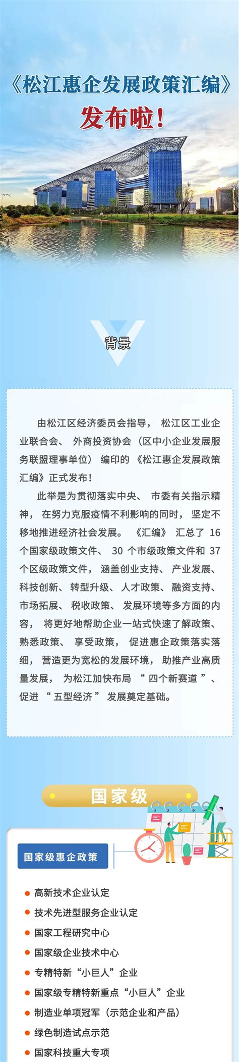 上海高新技术企业 - 2022年《松江惠企发展政策汇编》 - 上海高新技术企业服务