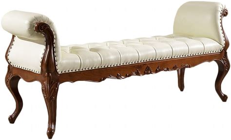 宅家 缅甸柚木家具 欧式床尾凳 化妆凳 钢琴凳 换鞋凳 实木休闲凳-美间设计