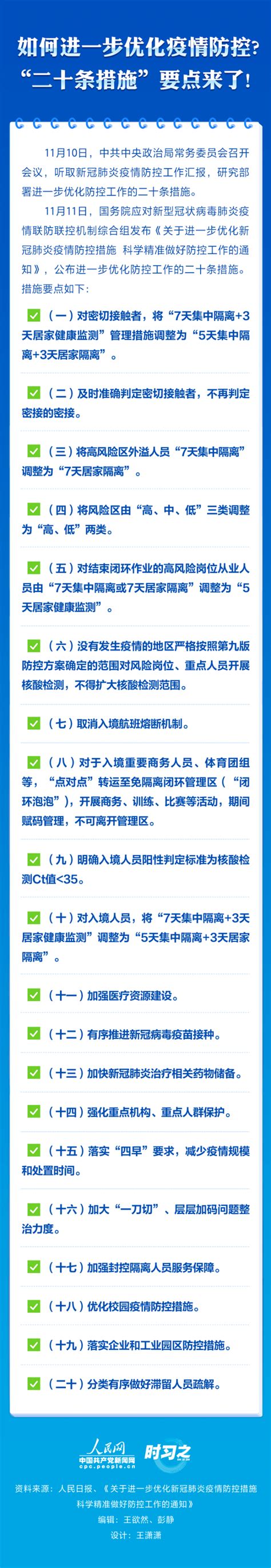 如何进一步优化疫情防控? “二十条措施”要点来了!_新闻频道_中华网