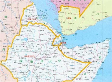 吉布提地图图片