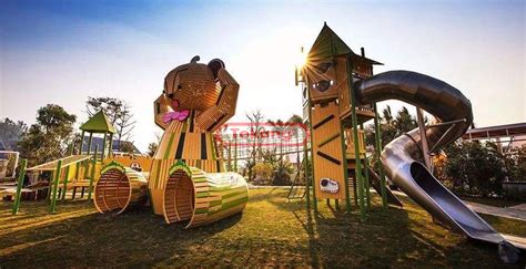 无动力设施的儿童公园Children’s park with Motor-less equipment - 景观网