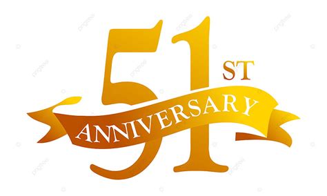 Aniversário De 51 Anos De Fita PNG , ícones De Fita, ícones Do Ano ...