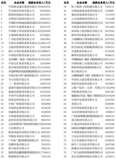 2022中国战略性新兴产业领军企业100强（完整榜单）_问答求助-三个皮匠报告