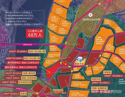 南充商圈分布图：含28个商业体，总建面超250万㎡_城市_南房网·南充房产网