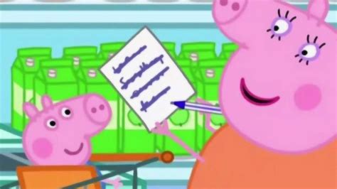 小猪佩奇动画片第六季：一家人去超市购物！