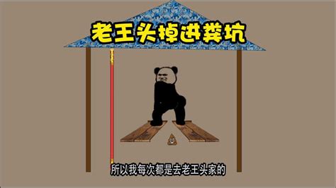 熊猫人沙雕动画系列：老王头半夜掉进粪坑