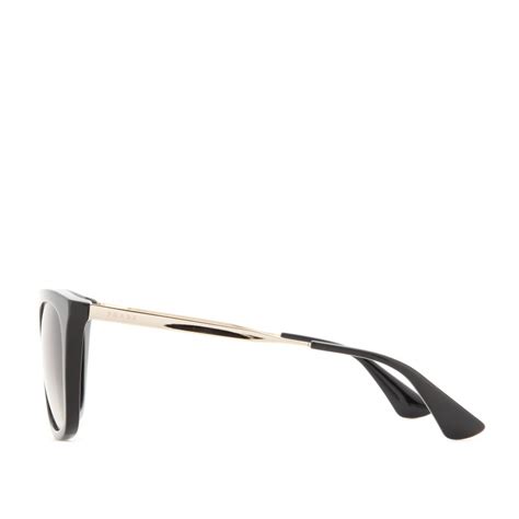 Lyst - Prada Geometric Sunglasses in Black