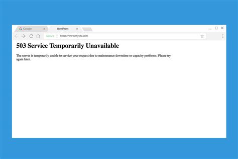 What is "503 Service Unavailable error" and how to fix it?? - Cliffsupport