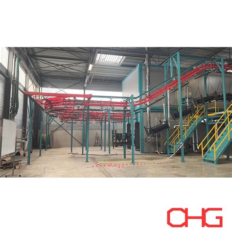 Power and Free Overhead Conveyor System Automatic for Powder Coating ...