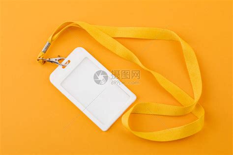 工作ID名称标签员工的ID黄色背景上带有绳高清图片下载-正版图片504116115-摄图网