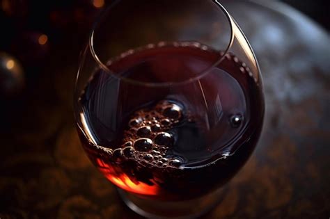 Premium Photo | Red wine in a glass ai generated