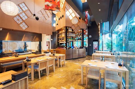 日式寿司店装修风格效果图-杭州众策装饰装修公司