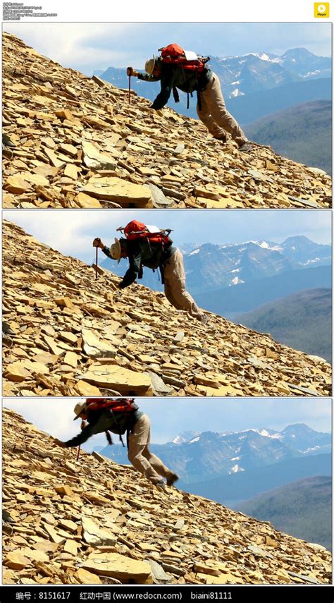 两个登山者在夕阳下爬山_视频素材下载_编号:5726815_光厂(VJ师网) www.vjshi.com