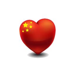 LOVE CHINA 中国心头像PNG图标，PNG图标，幽幽素材网