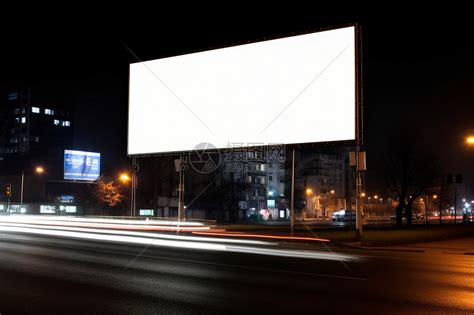 街道广告牌广告牌模型在城市3D渲染高清摄影大图-千库网