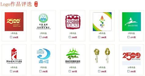 扬州2500周年城庆LOGO入围作品有奖评选-设计揭晓-设计大赛网