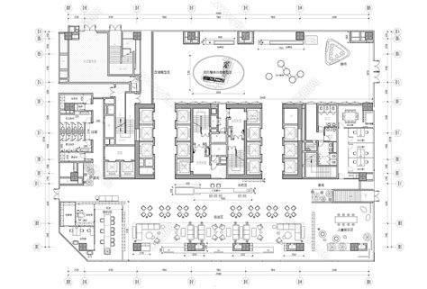 售楼部施工图-商业空间装修-筑龙室内设计论坛