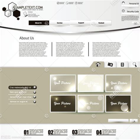 60个漂亮的网页布局设计欣赏-海淘科技